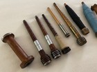 Vintage Wooden Textile Spools   Bobbins