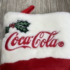 Vintage 1998 Coca-cola Christmas Stocking Plush Red White