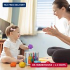 Likee Shape Sorter Toys For 1  Years Old  10pcs Montessori Baby Blocks  Sensory