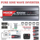 4000 Watt Rated Power Inverter For Truck Rv Vehicle 12v 24v To 110v Converter