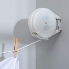 40 Foot Retractable Clothesline Indoor Outdoor Self Retracting Vinyl Line Steel
