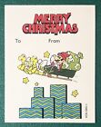 Vtg 1989 Nintendo Super Mario Bros Christmas Gift Trims Tags  Lot Of 3  Unused