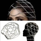 Rhinestone Mesh Headpiece Wedding Head Chain Jewelry For Women Hair Accessories