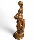 Vintage French Spelter Statue    la Gr  ce De Dieu     20    Tall     Bronzed Finish Rare
