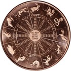 1 Oz  Highland Mint Copper Round  999 Fine - Lunar Calendar - Tube Of 20