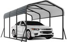 Metal Carport Heavy Duty With Galvanized Steel Roof Tall Kits Garage Tractors