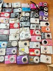 Lot Of 100 Digital Cameras Nikon  Casio   Kodak Samsung For Parts Or Repair Only