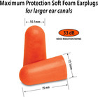 Mack   s Maximum Protection Soft Foam Earplugs     40 Pair  33 Db Highest Nrr