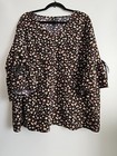 Summer Ditsy Floral Long Sleeve Loose Blouse