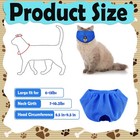 6 Pcs Cat Muzzle For Grooming Breathable Mesh Muzzles Gentle And Soft Colorfu