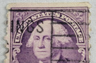 U s  Postage Stamp   George Washington   3   Stamp Violet   Posted   Z13
