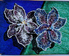 Mariposas De New Mexico  Fuchsias And Blues Lace Flower Kit  Vickie Hu Poirier