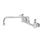 T s Brass B-2299 8  Wall Mount Workboard Mixing Faucet W  14  Swing Spout