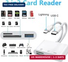 Sd Card Reader For Iphone Ipad Mac  Lightning   Usb-c Dual Connectors Memory Car