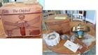 1983 Hunter Original Olde Tyme Ceiling Fan Antique Brass Reverse Air Pecan Blade