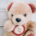 Dan Dee Pink Cream Plush Bear Stuffed Animal Classic Teddy Floral Paw Pads Ears