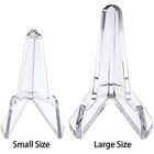 12 Pcs Large Clear Plastic Easels Stands Acrylic Coin Stand Holders Displays