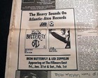 Led Zeppelin First North American Tour Fillmore East Concert 1969 Advertisement 