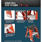 Louisville Fy8002 Step Stand  2 Steps  375 Lb Load Capacity  24 In Overall
