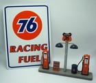 Union 76 Racing Fuel Gas Pump Sign   Service Station Island Display 1 18 Diorama