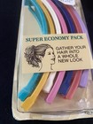Goody 7 Clincher Comb Banana Combs Pack 1987 Vtg Retro Mult-color Clips 5  Open