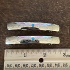 Navajo Indian Stamped Pair 2 3 4 Hair Clip Turquoise Barrette Native American D
