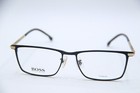 New Hugo Boss 1226 f I46 Black Gold Gunmetal Authentic Frames Eyeglasses 56-17
