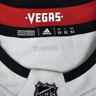 Adidas Nhl Las Vegas Golden Knights Away Hockey Jersey White Fight Strap Sz 52