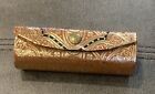 Vintage Italian Lipstick Case holder Red  Black gold Made In Italy