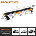 54 Led Rooftop Warning Emergency Strobe Lights Bar White Amber For Toyota Rav4