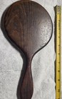 Vintage Wood Wooden Vanity Dresser Hand Held Beveled Mirror 11   