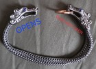 John Hardy Naga Double 10mm Bracelet In Black Silver  Bronze - Size 7 5 Inches