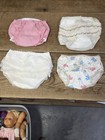 Lot  4  Pair Vintage Plastic vinyl Lined Bloomers Pants Diaper Covers Underpants
