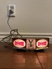 Vintage Budweiser Lighted Beer Bar Taven Sign Cash Register Topper Works Light