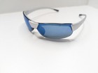 Ray Ban Junior Rj 9018-s Sunglasses 107-s 55 Size  60-08-3n Blue And Silver Wrap