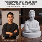 Custom 3d Figurine From Photo Portrait Bust Dashboard Figurines Matte B w Gift