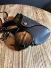 Vintage Ray Ban Bausch   Lomb Sunglasses Glacier Arctic Cat Leather Ski Paw Logo