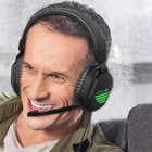 3 5mm Gaming Headset Mic Led Headphones Stereo Bass Surround For Pc Ps4 Xbox One