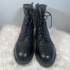 Vtg Biltrite Ansi Z41 1-1983 75 Black Leather Combat Boots Steel Toe  Sz 12 R