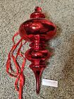 Dept 56 Optic Jumbo  17    Red Mercury Glass Finial Christmas Tree Ornament