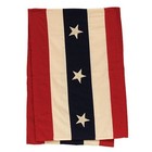 New Primitive Americana Table Runner Red Cream Blue Stars Stipes 16 wx56 l Aged