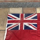 Vintage Red Ensign Flag Linen Cotton 52in X 28in 132cm X 71cm Red Duster