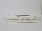 Allegro Type A Usb 3 2   3 0 Pcie 4-port Pcie Card  mac And Windows Compatible 