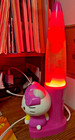 Hello Kitty Lava Lamp Kt3197 Liquid Motion Pink   White Working 