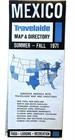 Mexico 1971 Summer Fall Travelaide Road Map   Directory Vintage Pet Rescue