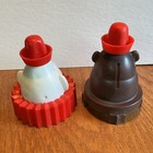 Vintage 1950s Bosco Bear Coin Bank Chocolate Syrup Jar   Cap   A Bosco  Jar Cap