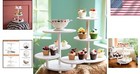 Sturdy 2pc Cupcake Tiered Stand Set - Rustic Display For Weddings   Parties