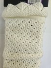 Interwoven Scalloped Legwarmers One Size Ivory New Delicate Weave Feminine