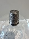 Hallmarked Solid Silver Floral Engraved Antique Sewing Thimble