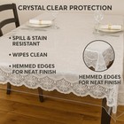 60  X 108  Vinyl Tablecloth Protector  Crystal View Clear Table Cover For Dining